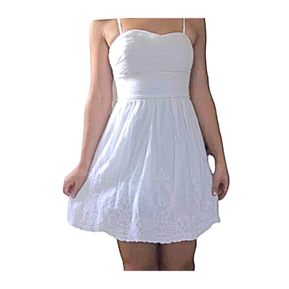 Dress White Spaghetti Straps Boutique Dress White Summer Dress Size XS - S